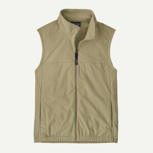 textured fleece vest color weathered stone men